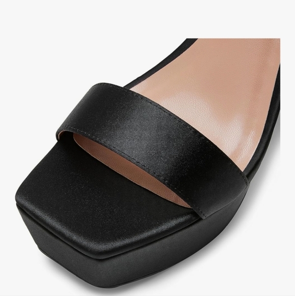 Elegant Black Platform Heels New - Picture 7 of 16